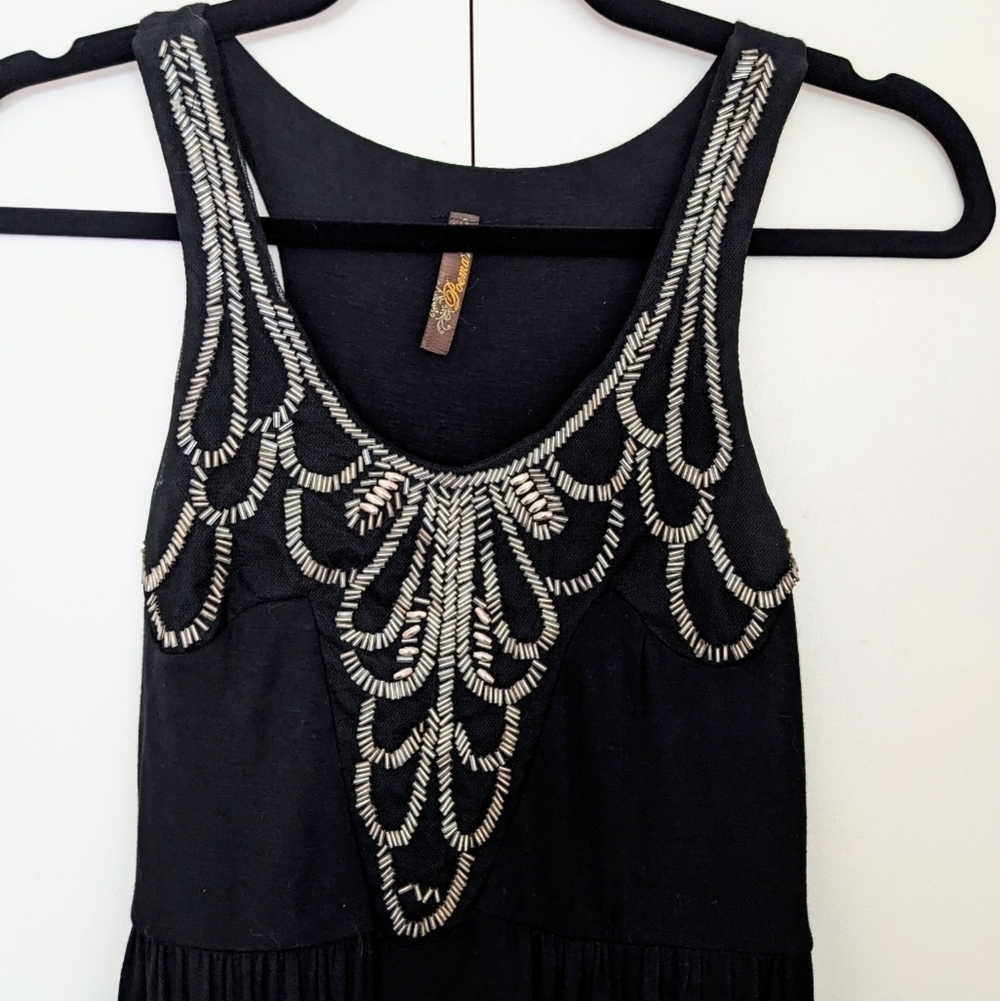Poema S Silver Beaded Dress - Picture 3 of 10
